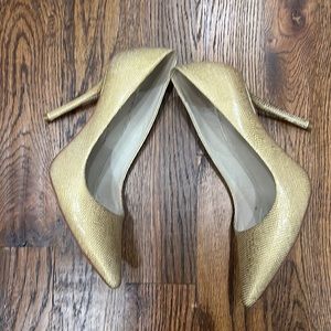 Alice and Olivia Gold Heels